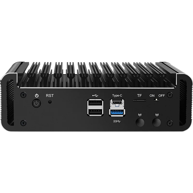 Imagem -04 - Computador Fanless Mini pc Firewall Intel 12ª Geração Celeron J6413j 6412 Portas de Rede I226-v Lan 2.5g Soft Router