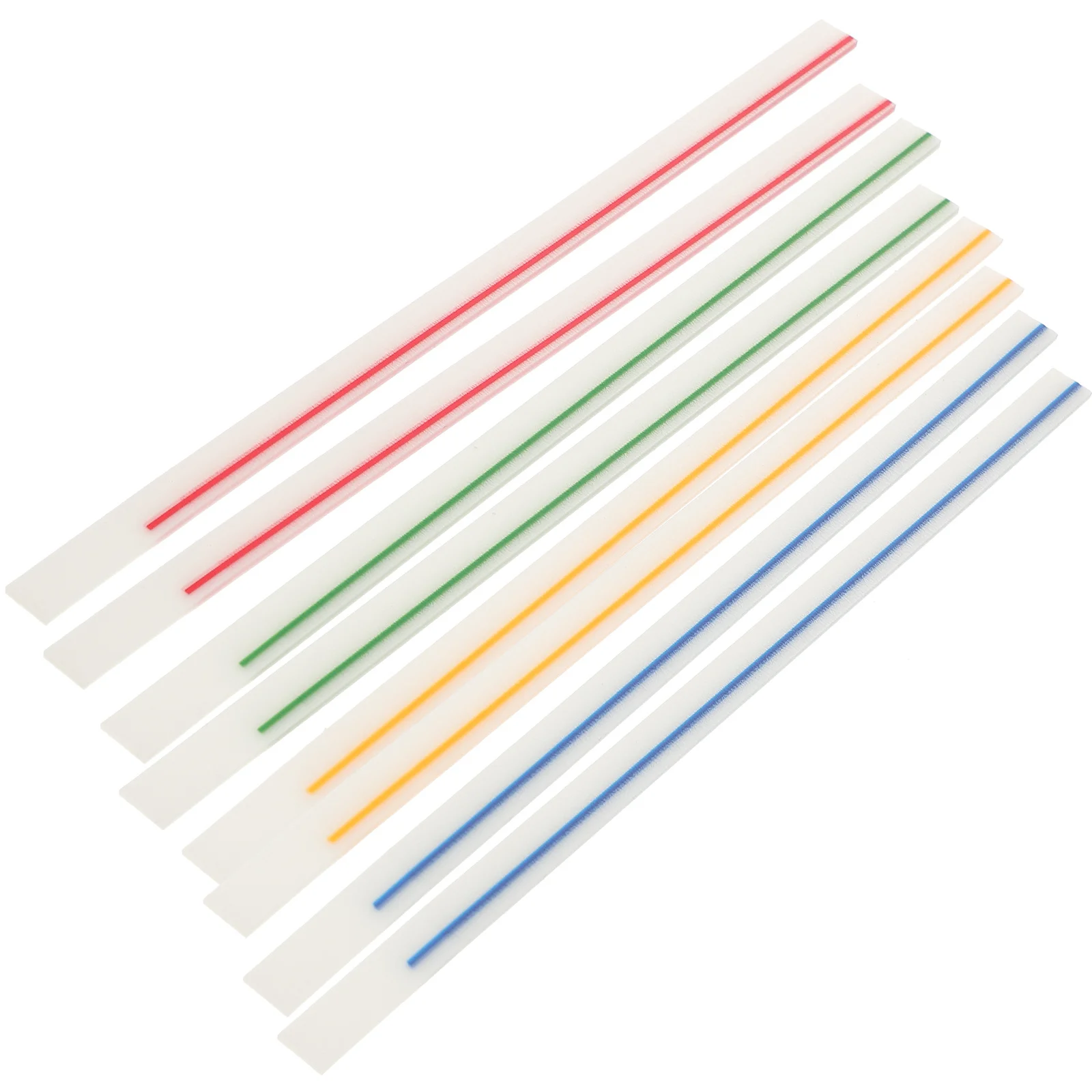 2 set di decalcomanie adesive lunghe strisce per marcare pagine pennarelli per frasi libro indice note linguette adesive forniture per ufficio nastro evidenziatore