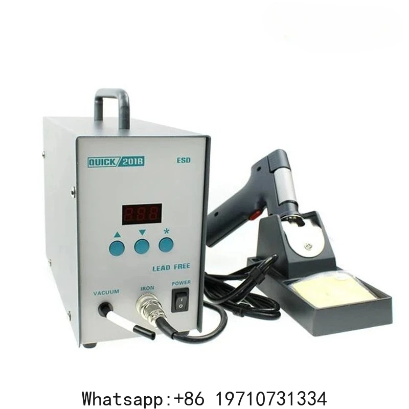220V Original QUICK 201B ESD Electric Suction Tin Gun QUICK201B Dismantling Static Electric Suction Tin Pump 90W