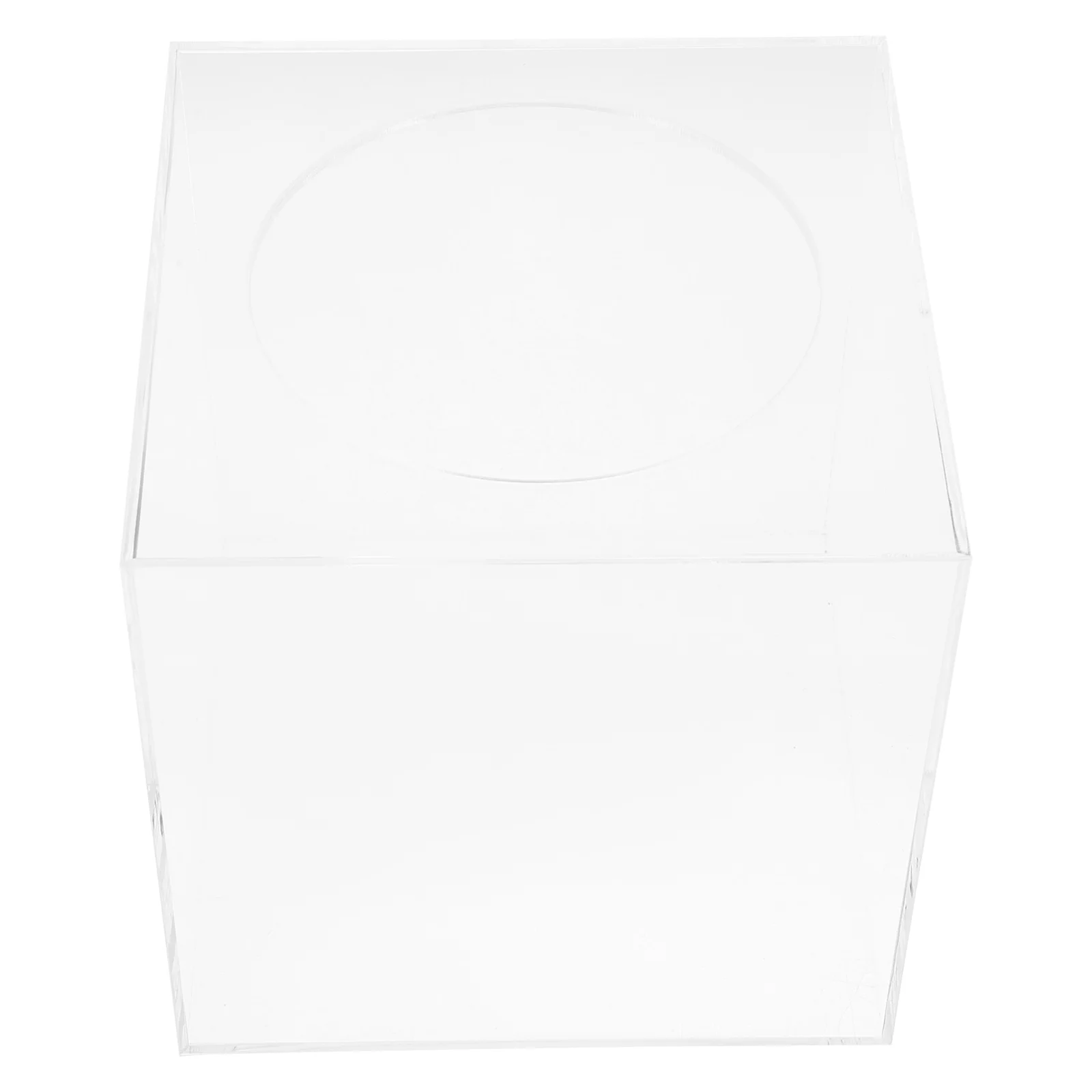 

Raffle Box Lottery Ticket Box Acrylic Multi-Functional Storage Bin for Party Meeting Fundraising Donation Ball Draw Sturdy