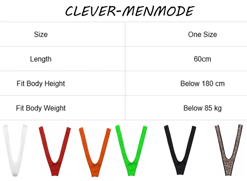 Sexy Panties Men's Erotic Lingerie Swimsuit Straps Borat Mankini One-Piece V Sling Stretch Singlet Bodysuit Underweat Stretch image 3