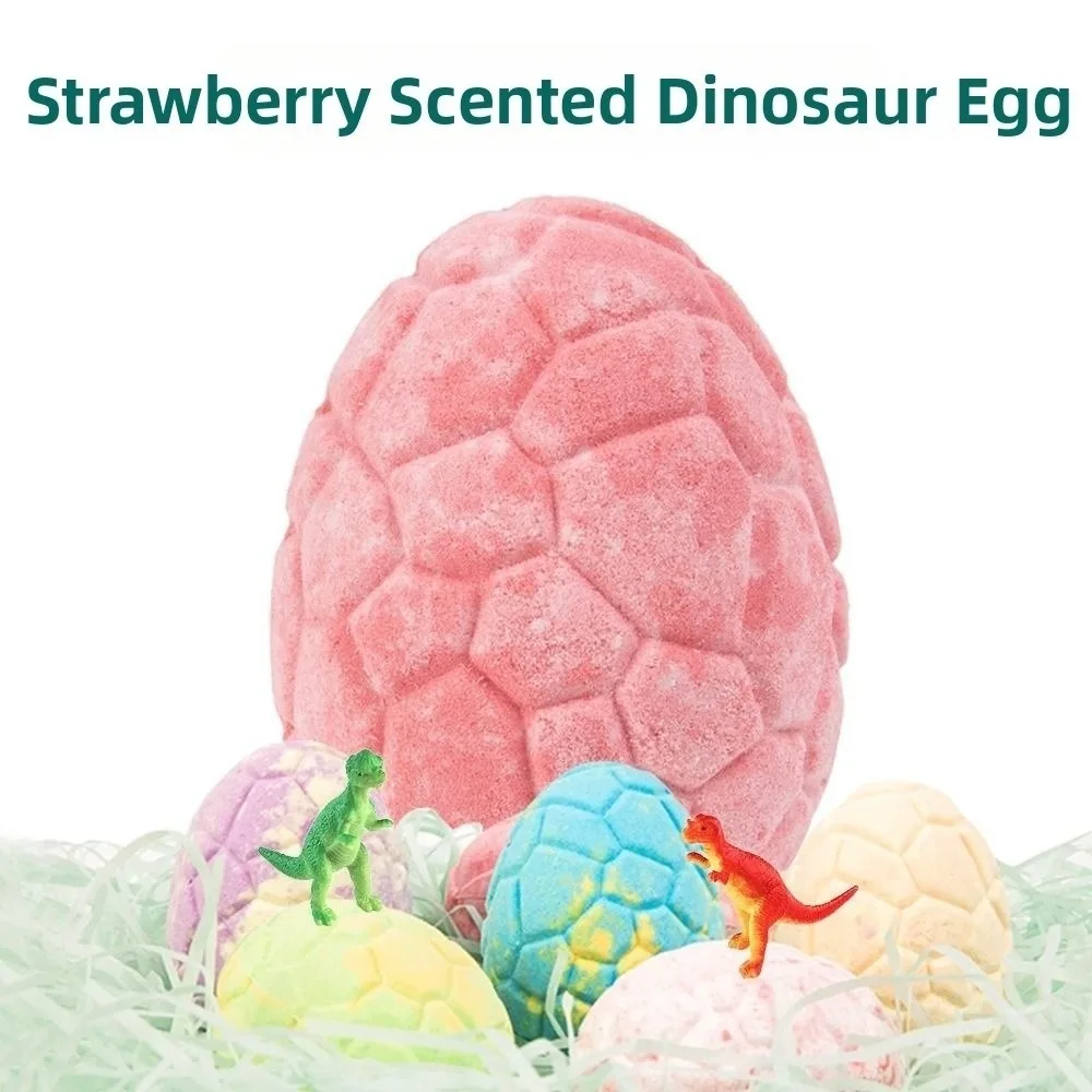 Набор из 6 натуральных органических бомбочек для ванны в форме динозавров с игрушками-сюрпризами, ароматизированные эфирными маслами, для пышной пенной ванны