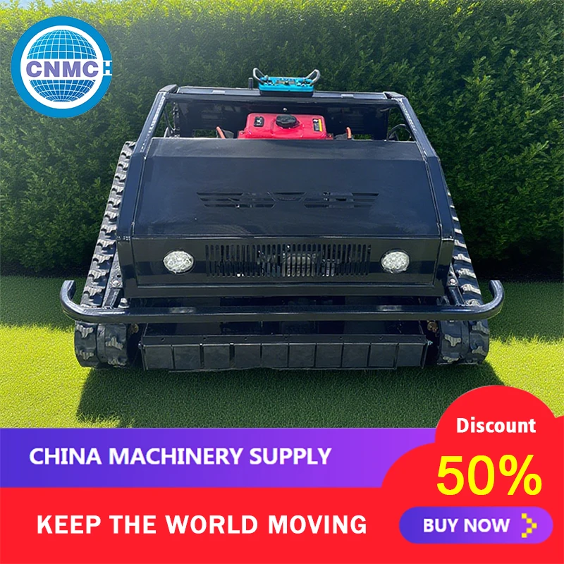 جزازة العشب الروبوتية مع جهاز التحكم عن بعد - قص العشب وروبوت الحديقة محرك ديزل فعال تشغيل كهربائي #6