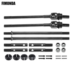 Thicker Steel Universal Joint Straight Shaft Portal Stub Axle Overdrive Gear for 1/10 RC Crawler Rigs Capra F9 UTB10 Replacement