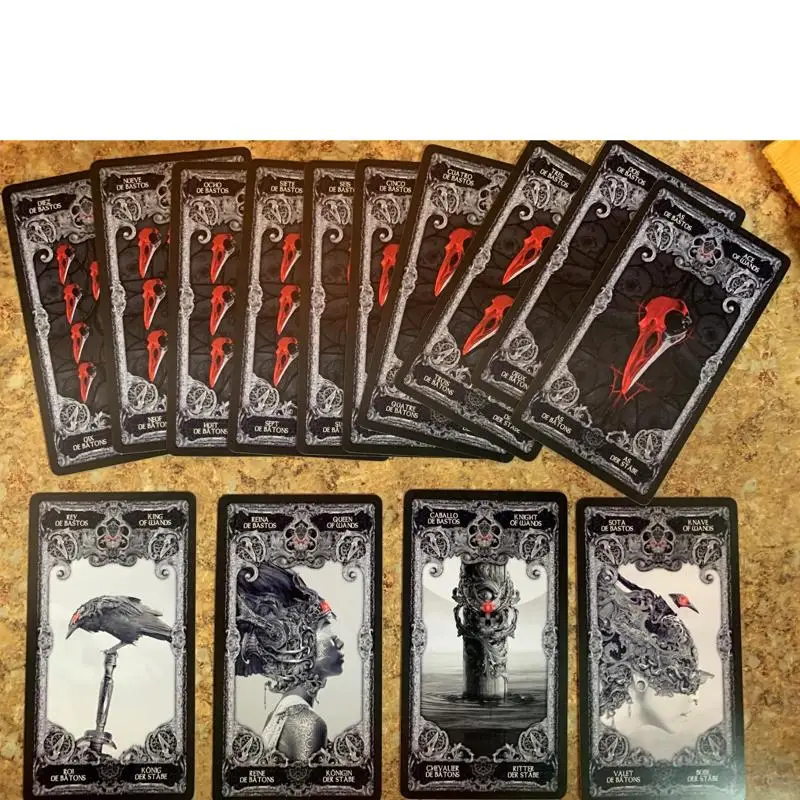 10.3*6cm XIII Dark Tarot Cards Deck Board Game English Mysterious Divination Fate