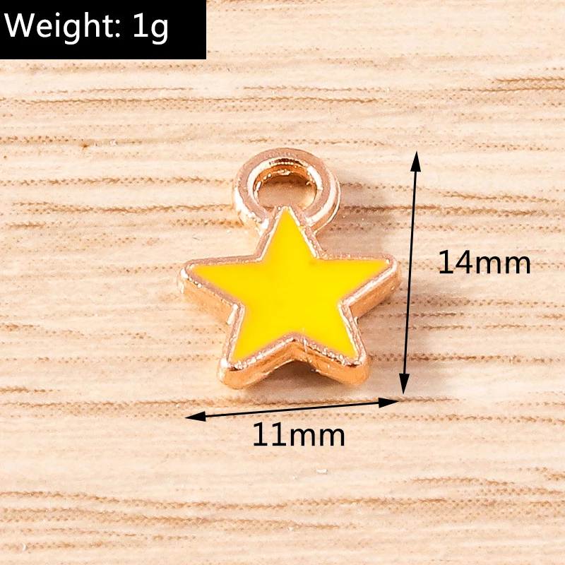 30 Stück 7x8mm Niedliche Mini-Emaille-Herzanhänger für Schmuckherstellung, Ohrringe, Halsketten, Armbänder, DIY-Bastelbedarf – Detail 14