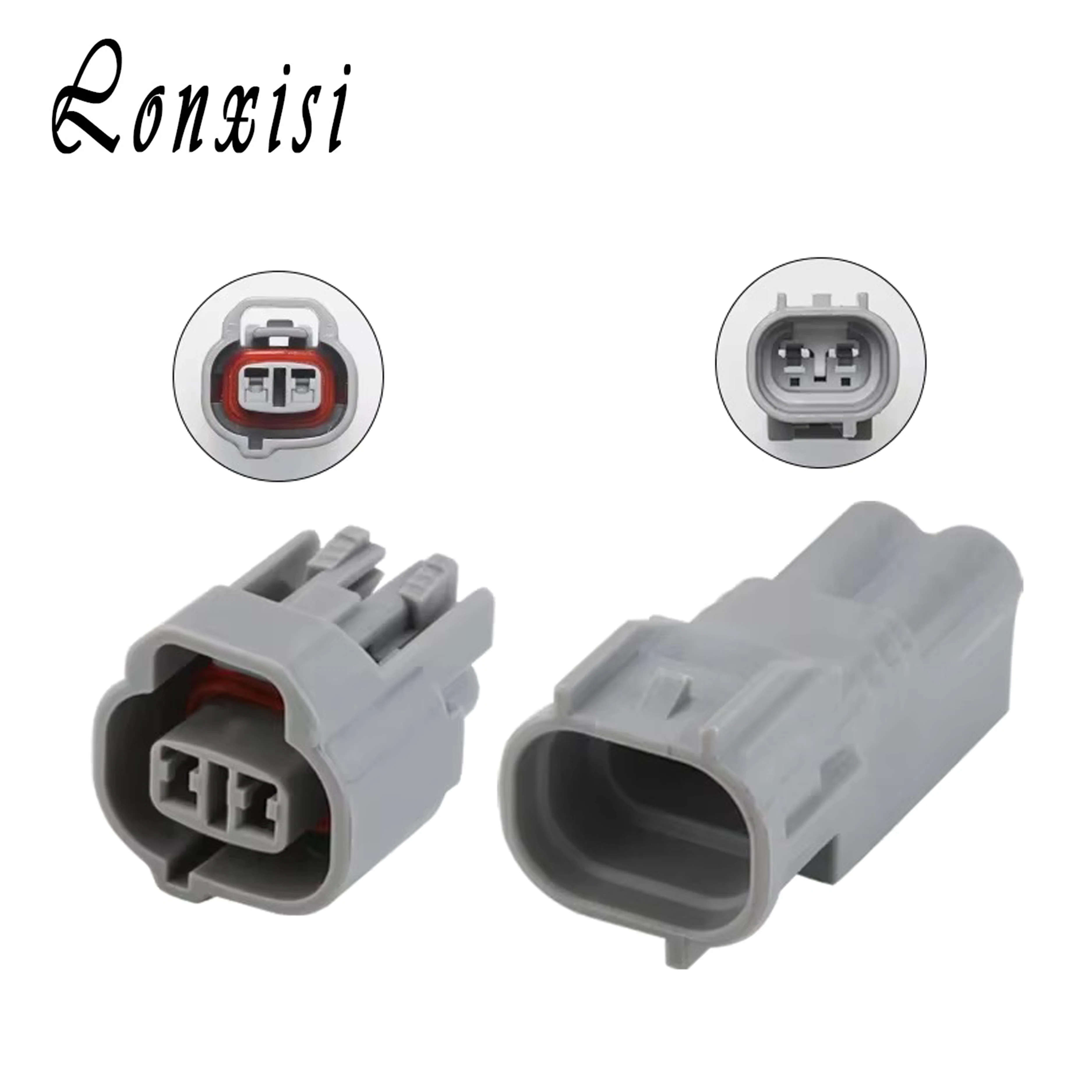 

1/5/10/20 Sets 2 Pin Sumitomo Automotive Grey Male Female Waterproof Connector Fuel Injector Plug 6189-0033