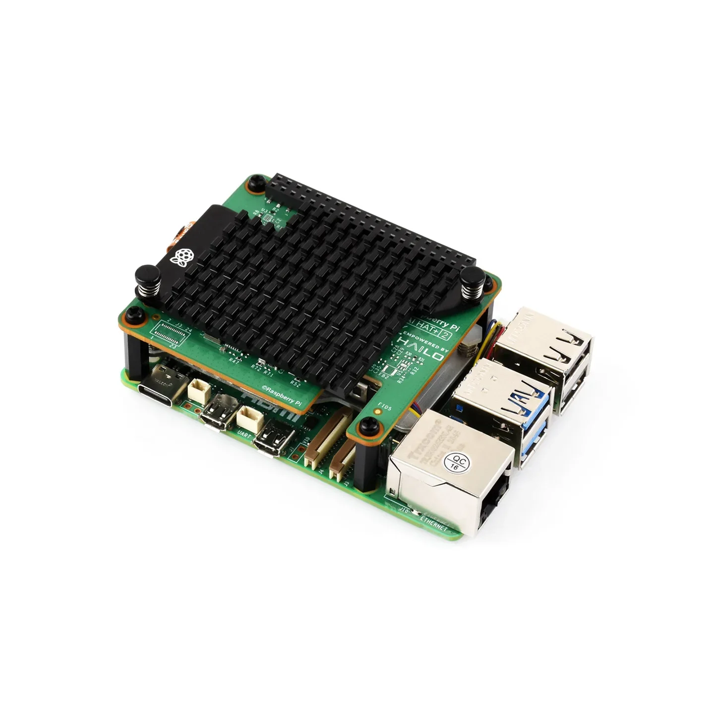 VivacpRaspberry Pi Ai Hat+ 2, Built-in Hailo-10h Ai Accelerator , 8gb Ram, Generative Ai Functionality To Raspberry Pi 5