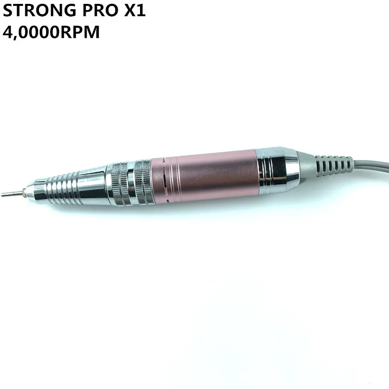 Strong-Pulidora eléctrica para uñas, equipo profesional para manicura y pedicura, 65W, 40000RPM, modelo 210, Pro X1