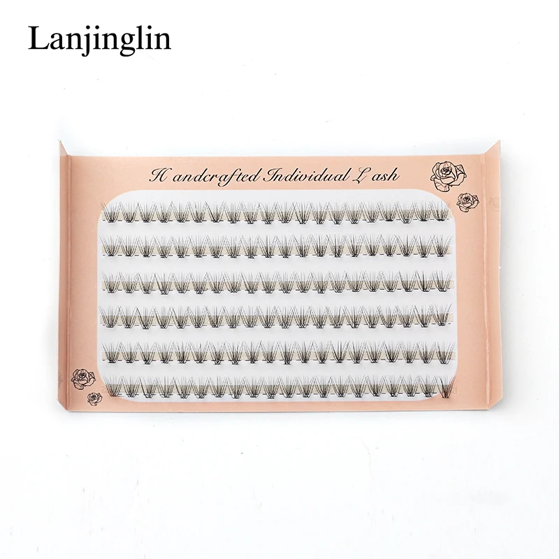 Individual Lashes 3/6 Rows Bundles Eyelash Extension Natural Eyelashes Individual Cluster Spikes Lashes Premade Cilia maquiagem