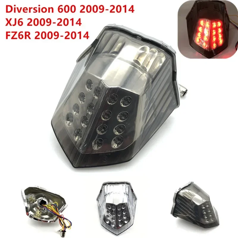 

Led Motorcycle Rear Tail Light Brake Turn Signal Integrated For YAMAHA XJ6 2009-2010-2011-2012-2013 FZ6 2009-2013