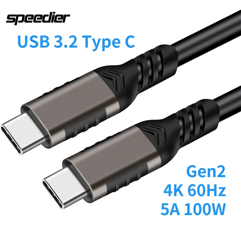 USB 3.2 Type C Gen2x2 Cable PD 100W 20Gbps Cord with 4K Video Output[TB 3 Compatible] Male to Male line