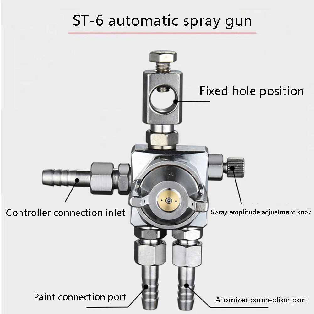 ST-6 Automatic Spray Gun Manual Pneumatic Pressure Spray Gun Spray Gun Kit 0.5 0.5 1.3 1.3 Spraying Tools Water-Based Spray Gun