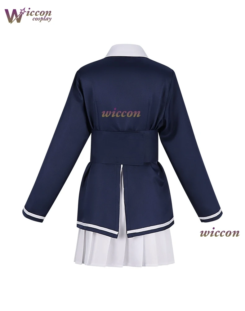 أنيمي الزي زومبي لاند ساغا هانا ساكورا زومبي أيدول أداء الهالوين تأثيري حلي شعر مستعار كامل لوليتا فستان زي مدرسي #3