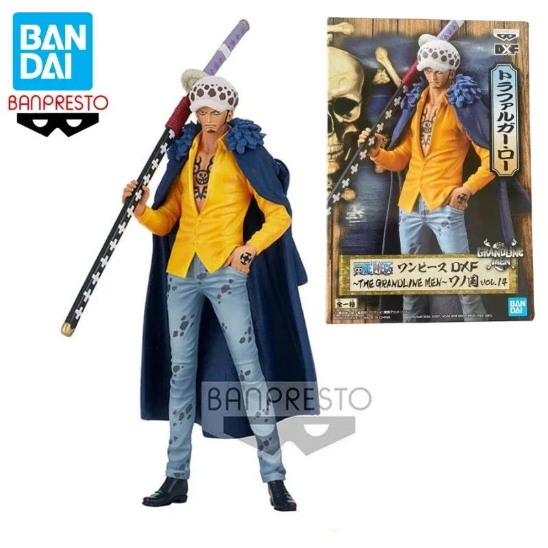 

In Stock Bandai BANPRESTO DXF The Grandline Men ONE PIECE Trafalgar Law Animation Action Figure Toy Gift Model Collection Hobby