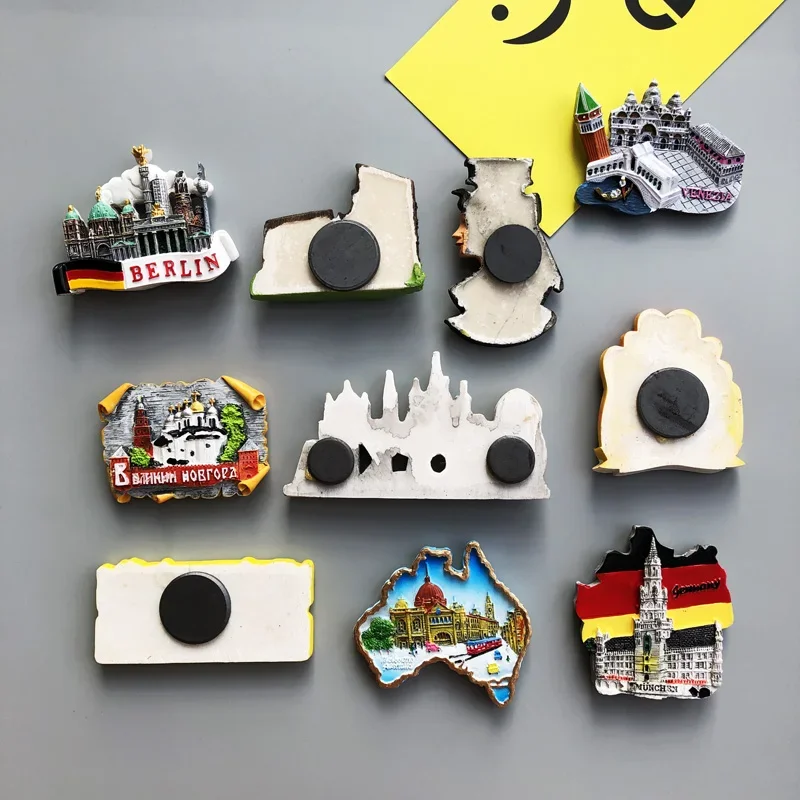 Country Fridge Magnets UK London Building Fridge Magnet Sticker World Travel Souvenir Magnetic Magnet Birthday Gift