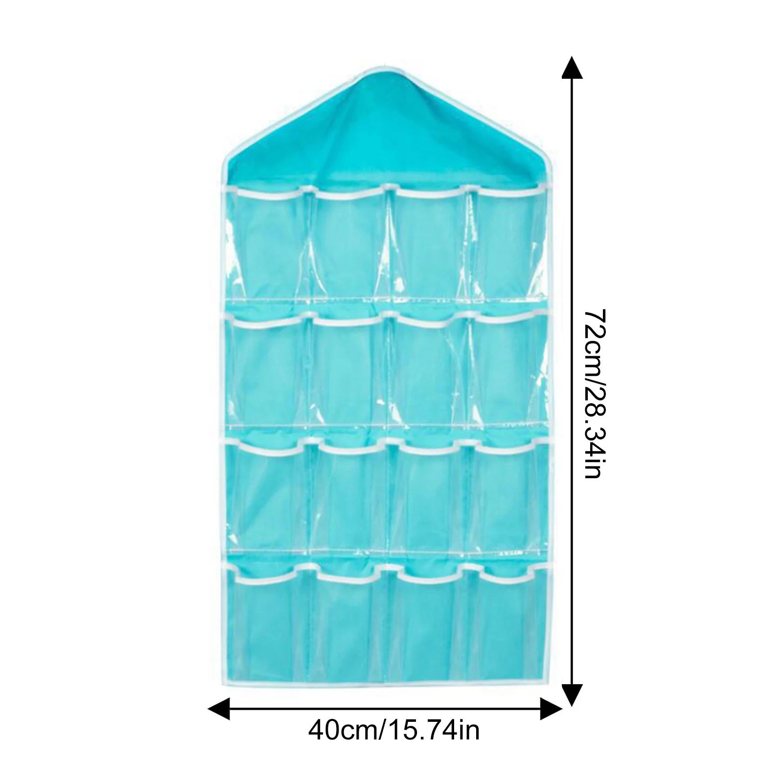 Hot 16Pockets WardrobePockets Clear Hanging Bag Socks Bra Underwear Stationery Rack Hanger Storage Saving Space Tidy Organizer