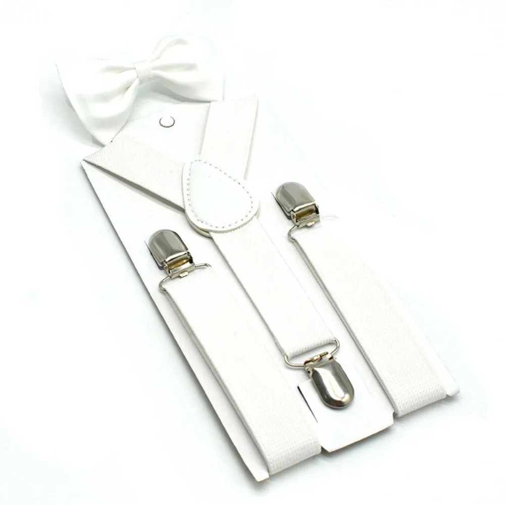 Classic Accessory Adjustable Kids Suspenders Elastic Solid Color Children Belt Y-Back Braces