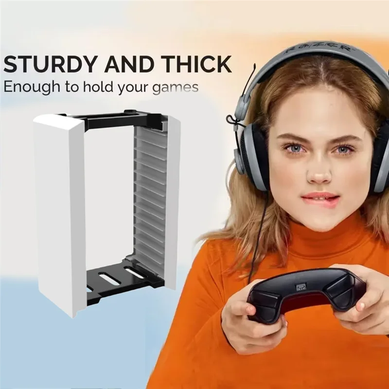 

A97I-универсальный ящик для хранения игровых дисков, органайзер, компактный дизайн для PS5, для PS4, ONES, держатель для дисков Nintendo Switch