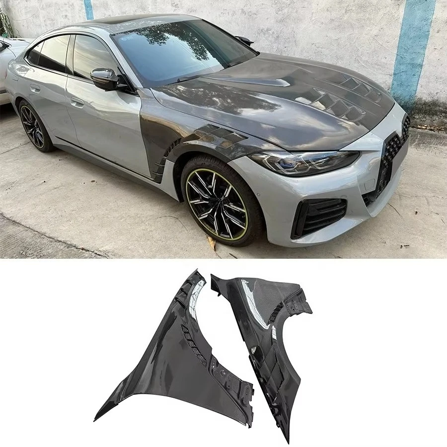 

High Quality Carbon Fiber L Style Front Fender for 4 Series G26 425i Front Bumper Side Fender Air Vent Mudguards Car Bodykit