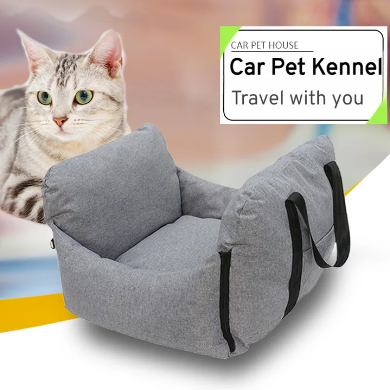 

Multifunctional car pet bag dog safety seat can be fixed out of the travel mesh pocket