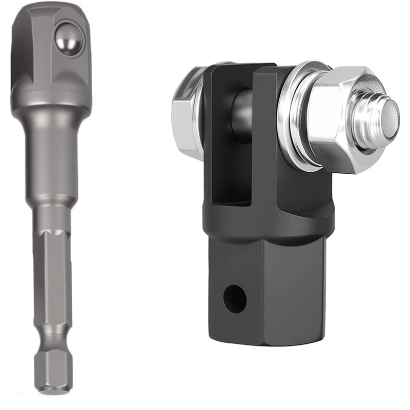 

1/2 Inch Scissor Jack Adapter Chrome Vanadium Steel Drill Adapter for Impact Wrench, Heavy-Duty Tool for Car Repair Maintenance