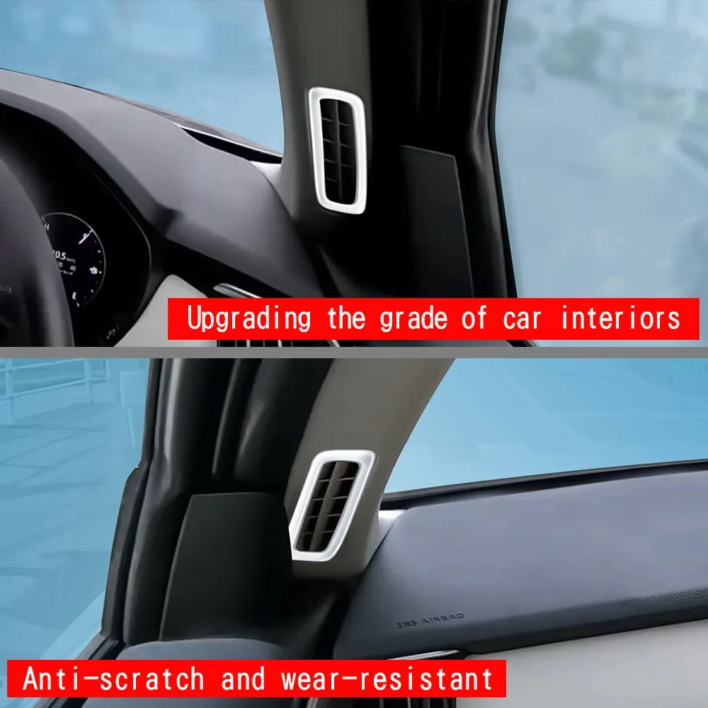 LHD RHD For Mazda CX60 cx 60 2022 2023 2024 Front Side a Pillar Air Condition Vent covers Trim AC Outlet Car accessories