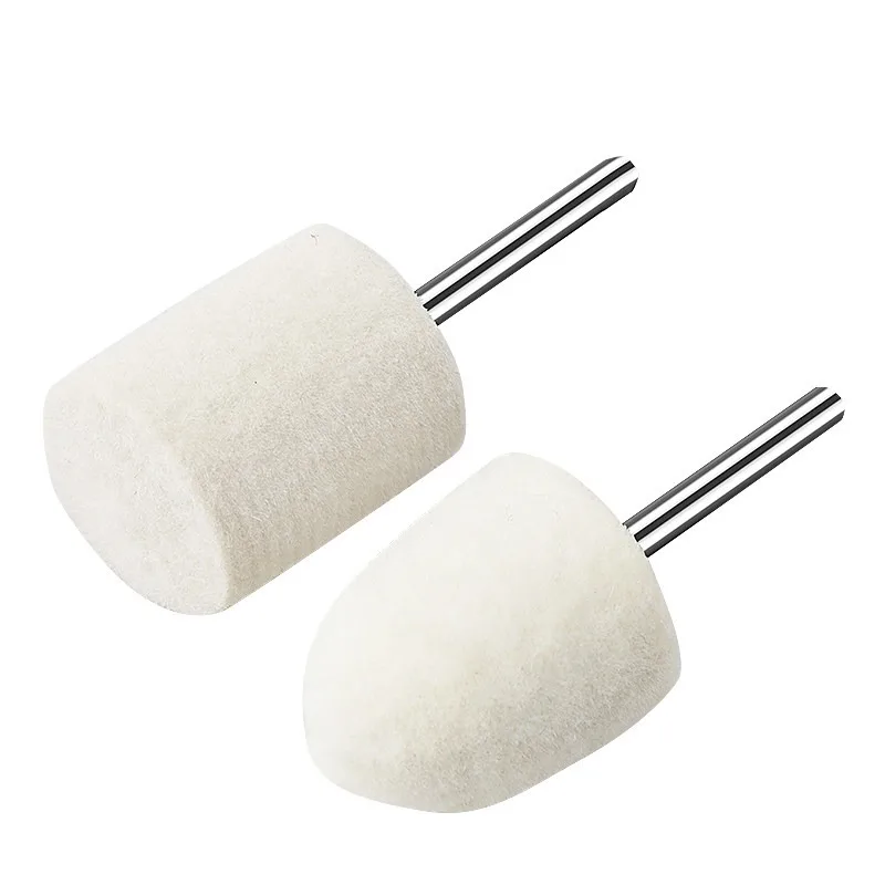 Wool Grinding Head, Polishing Wheel Handle, Metal Mirror Polishing Head 3mm, Jade and Jadeite Polishing Tool, Polishing Artifact