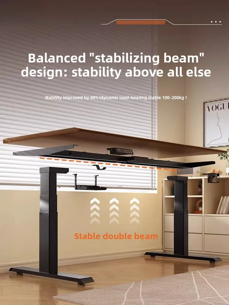 

Intelligent Electric Lifting Table Legs, Dual Motors, Desk Computer Table Bracket, Tripod Lifting Table Frame Accessories