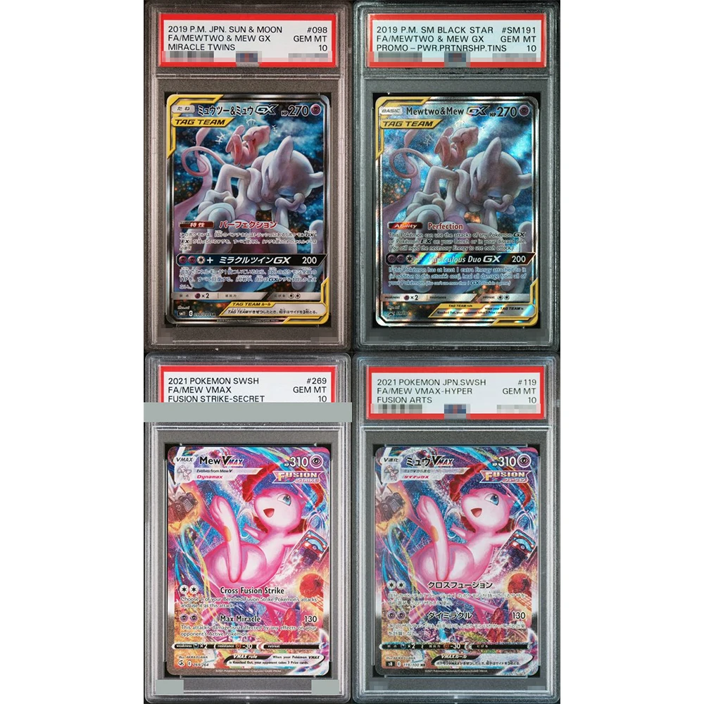 

2019 P.m.jpn.sun&moon Proxy Graded Collection Card Fa/mewtwo&mew Gx Miracle Twins #098 Gem Mt 10 Collection Trading Battle Card