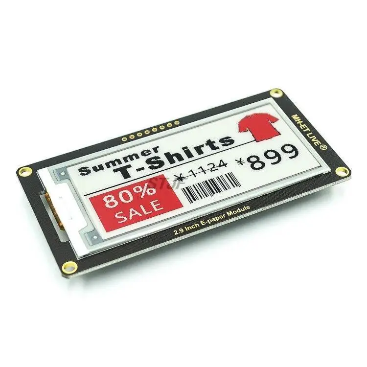 2.9" 2.9 Inch Epaper Module E-paper E-Ink EInk Display Screen SPI Support For Arduino UNO STM32 Raspberry PI ESP32