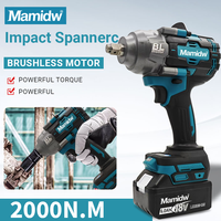 Mamidw Brushless TW001G 1000Nm 2100Nm Car Tire Repair Removal Wrench 18V Power Supply High Torque Air Cannon For Makita Battery