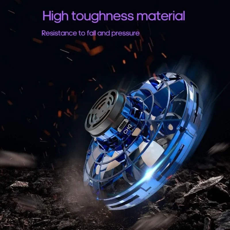 Flying Spinner Mini UFO Drone Flying Fidget Spinner Hover Boomerang Fidget Spinner Hand Controlled Mini Drone Outdoor Flying Toy