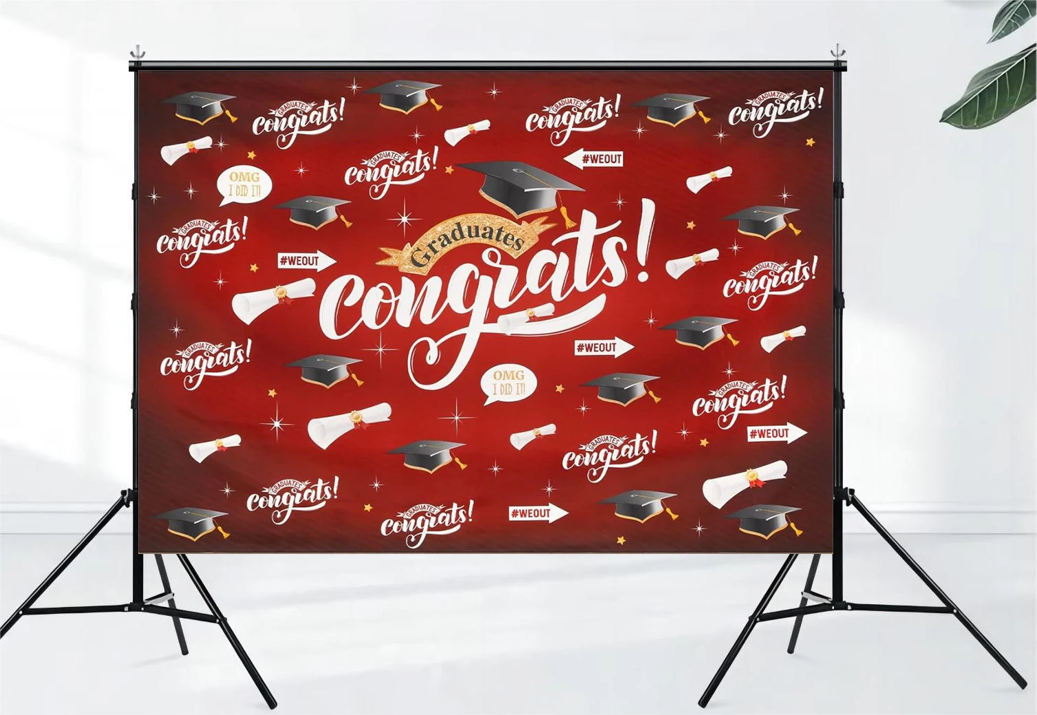 Graduation Party Background Banner High School and University Congratulations Graduation Party Decoration Supplies