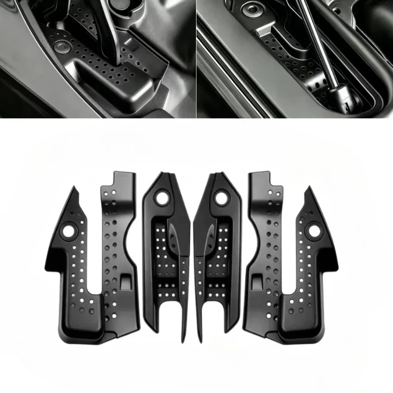 4pcs For Volvo For S90 For V90 2017-2026 Engine Compartment Arainage Groove Protective Cover Limiting Pin Chain Groove+2*Cover