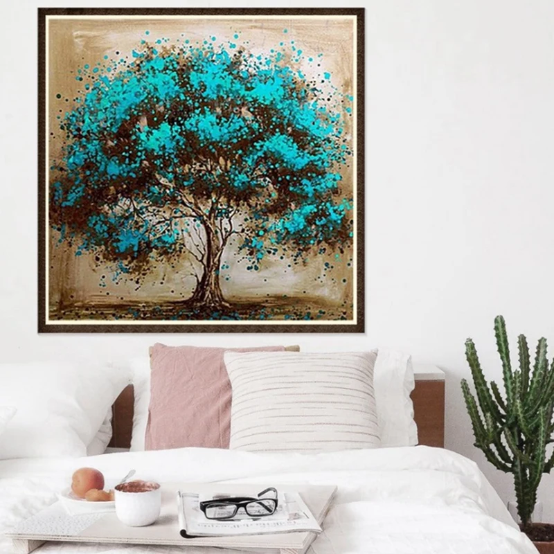 Promotion! DIY Diamond Painting Diamond Embroidery Tree Pattern Cross Stitch Decorative Painting Home Decoration