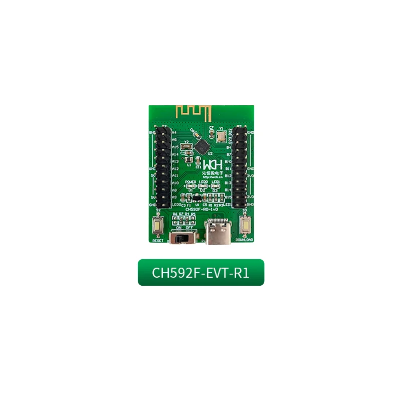 1/2Pcs/Lot CH592 Evaluation Board Bluetooth Low Energy(BLE) 5.4 USB 2.0 Full-Speed Segment LCD 2.4Ghz RF