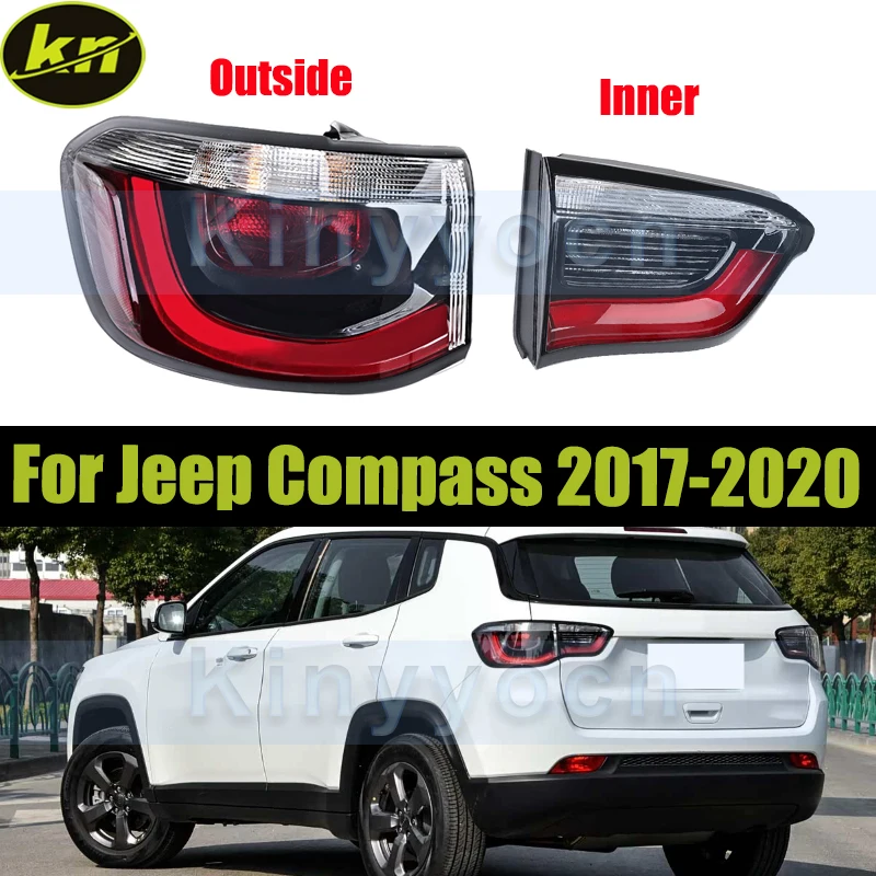 

Rear Bumper Tail Light Taillamp For Jeep Compass 2017 2018 2019 2020 Taillight Brake Stop Reverse Lamp