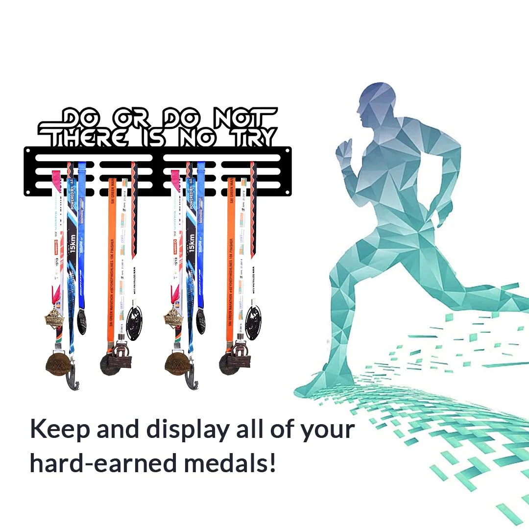 My Wall of Fame Medal Holder Display Hanger Rack,Sturdy Steel Metal,Wall Mounted Over 36 Medals Easy to Install