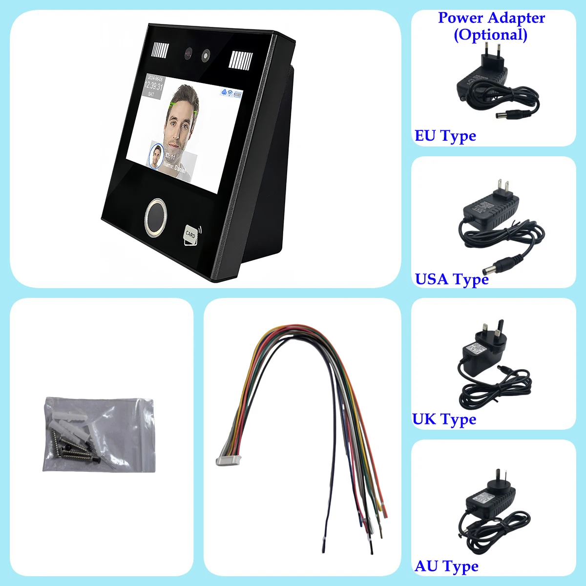 Free Online Cloud based WiFi Facial Face Time Attendance System Employee workforce Fingerprint Time Clock Management Solution