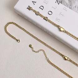 ENFASHION Valentine Heart Necklace For Women Gold Color Necklaces Stainless Steel Jewelry Emo Choker Collares Para Mujer P213274