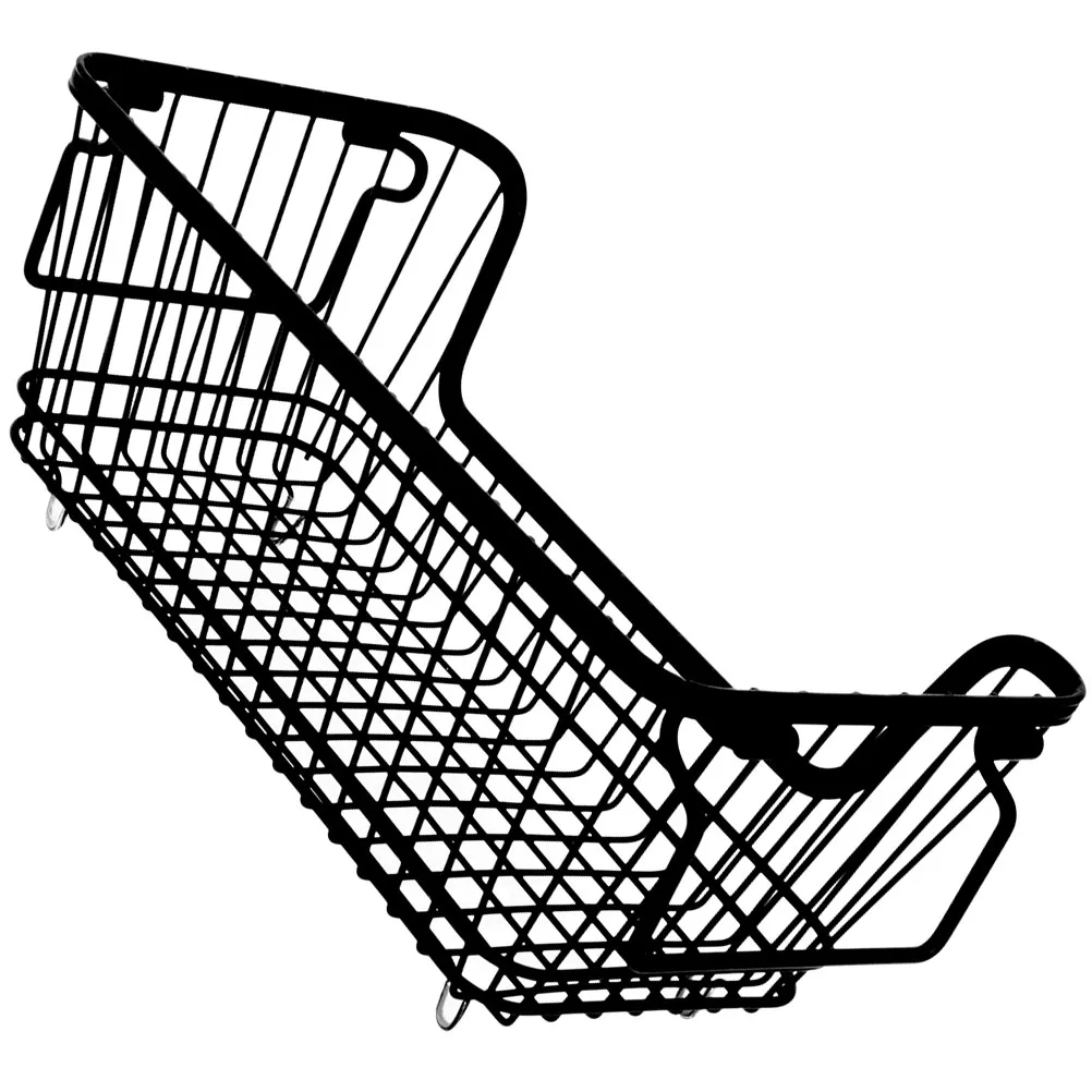 

Metal Wire Storage Organizer Iron Black Simple Design Fruit Vegetable Book Magazine Storage Baskets For Organizing