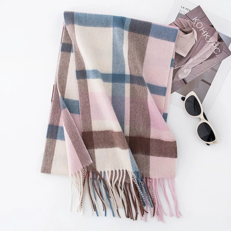 

Scarf Winter Women Wool Long Shawl Neck Wrap Warm Accessory For Autumn Cold Weather Holiday Luxury