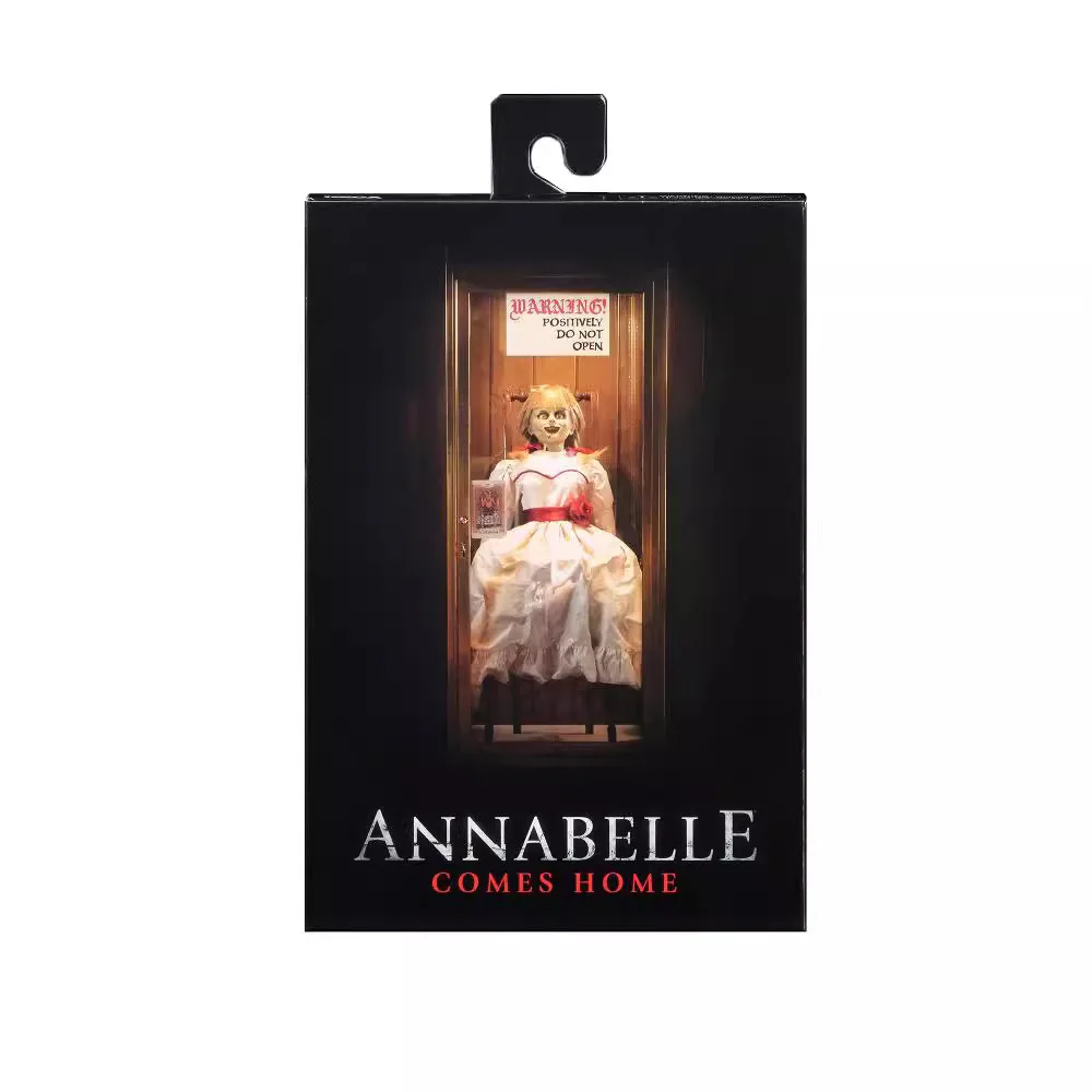 Neca The Conjuring Universe Annabelle Comes Home Horror Movie Series Annabelle Doll Real Clothes Movable Model Halloween Gifts