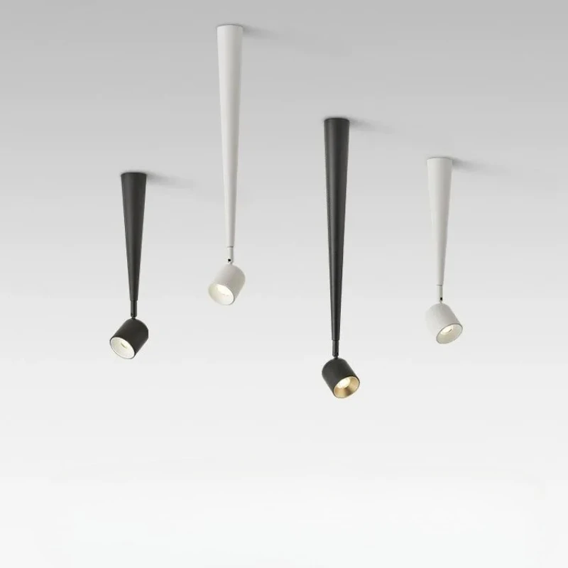 Reflektory LED Natynkowe Regulowane Kąt Podświetlenia Lampa Sufitowa Długa Rura Aluminiowa do Domu Salonu Obraz