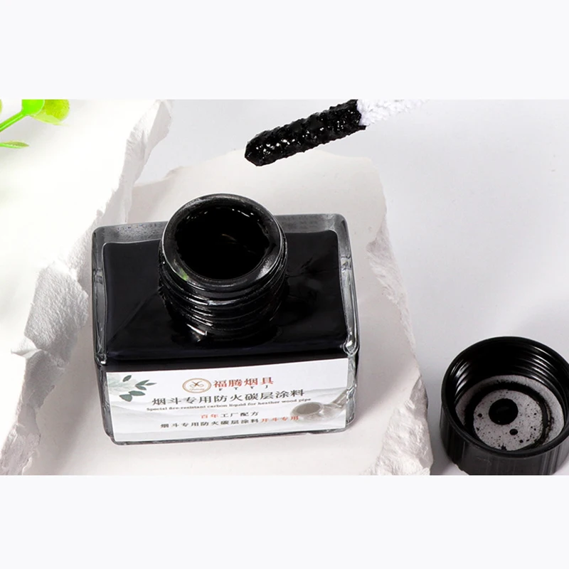 Fireproof DIY Tobacco Pipe, Carbon Layer Coating, Repair Make for Smoking Pipe, Special Accessory, 30ml