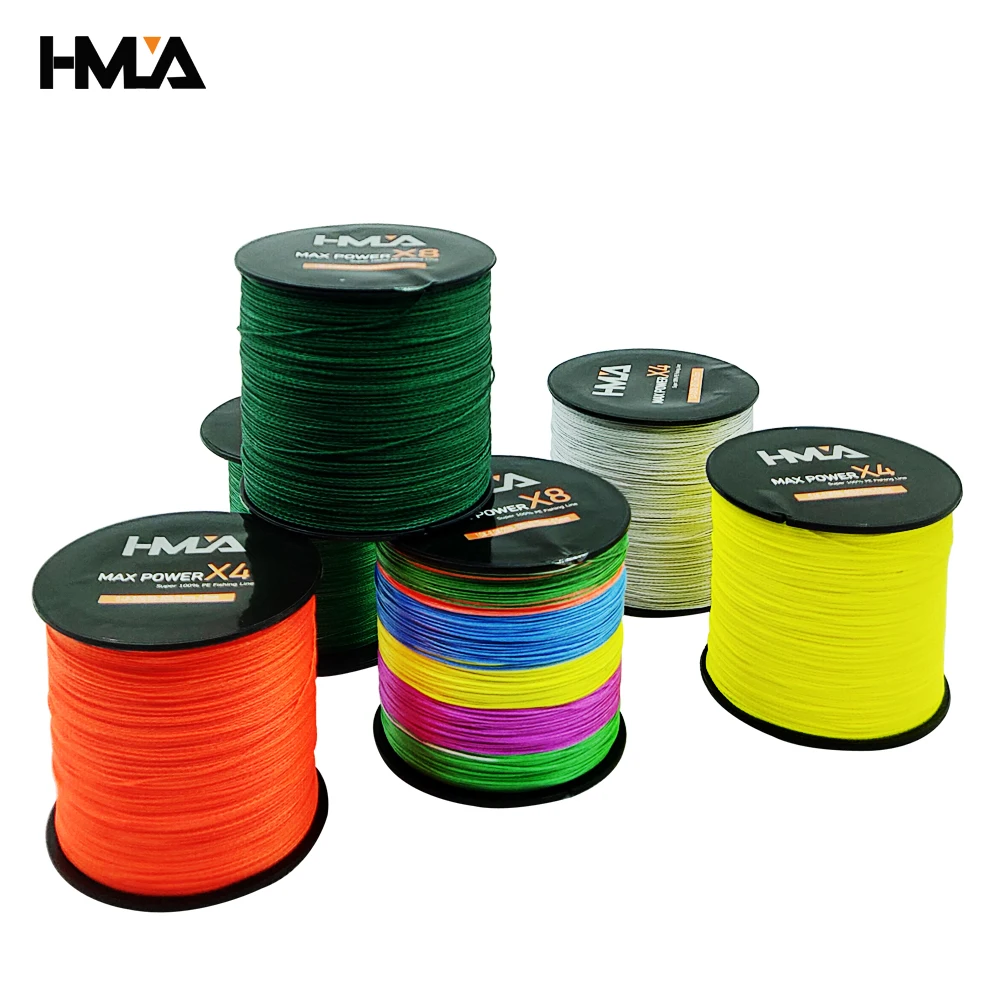 

HMLA 8 Braided Super Strong Fishing Line 300M 500M 1000M High Tensile 9.1-45.3kg Strength Floating Multifilamento Fishing Line