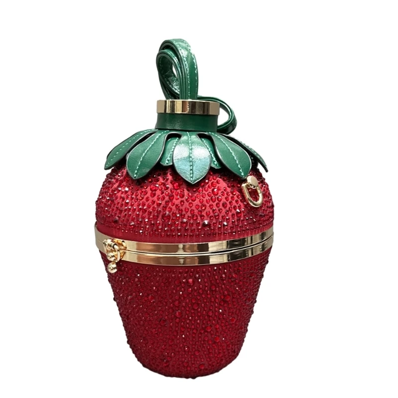 Tote Evening Bag Strawberry Shaped Lady Purse Wedding Party Clutches