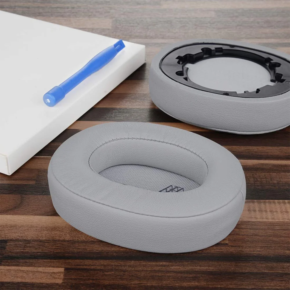 Bantalan Telinga Pengganti Protein Kulit Bantalan Telinga Penutup Telinga Suku Cadang Perbaikan untuk JBL Live 500BT Headset Headphone Sekitar Telinga