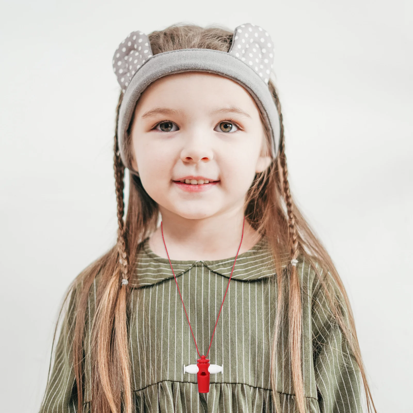 

Red Plastic Samba Whistle For Safety Lanyard 'S Dance Musical Instrument Kindergarten Lightweight Loud Crisp